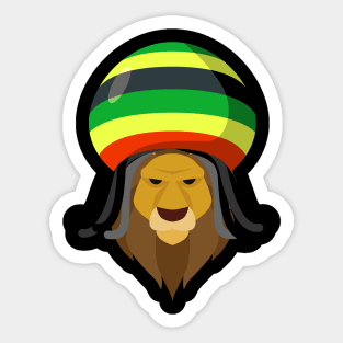 Rasta Lion Sticker